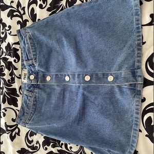 Paige denim button down skirt
